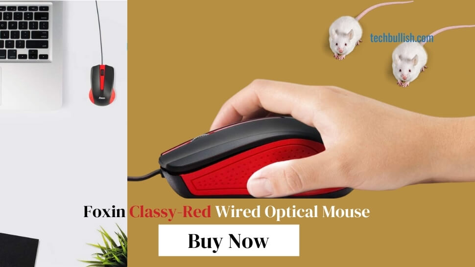 Foxin-Classy-Red-Wired-Optical-Mouse-Red