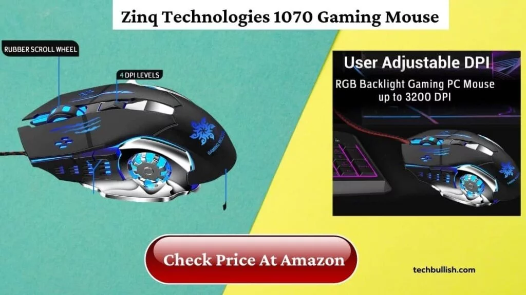 zinq technologies 1070 wired gaming mouse