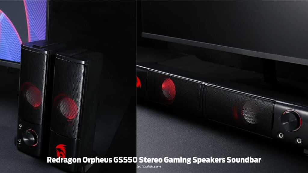 best gaming soundbar under 1500-Redragon Orpheus GS550 Stereo Sound bar