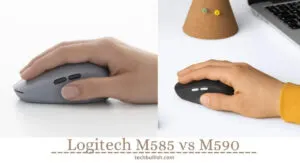 Logitech M585 and M590 mouse side by side