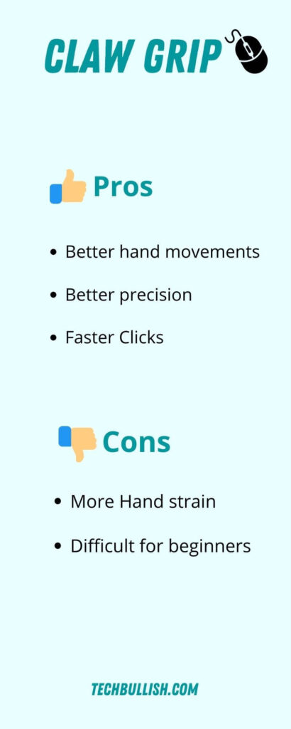 claw grip infographics