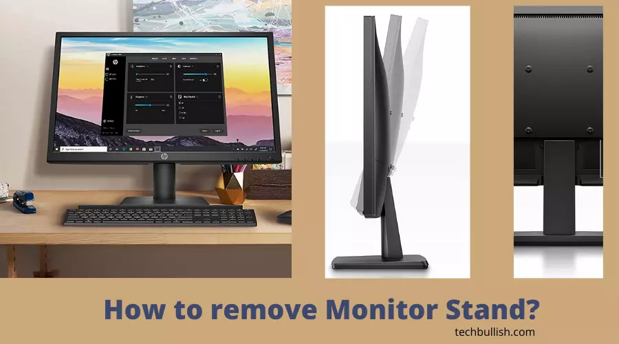 how to remove monitor stand