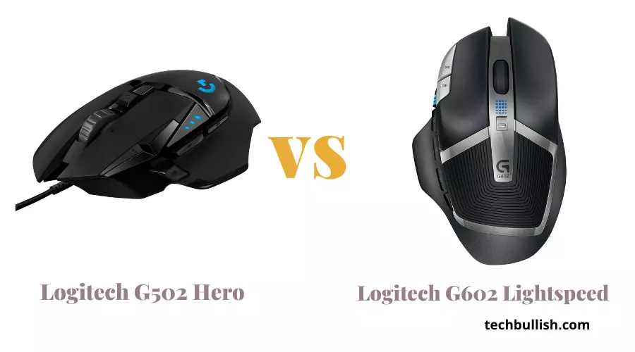 Logitech G502 Hero vs G602 LightSpeed