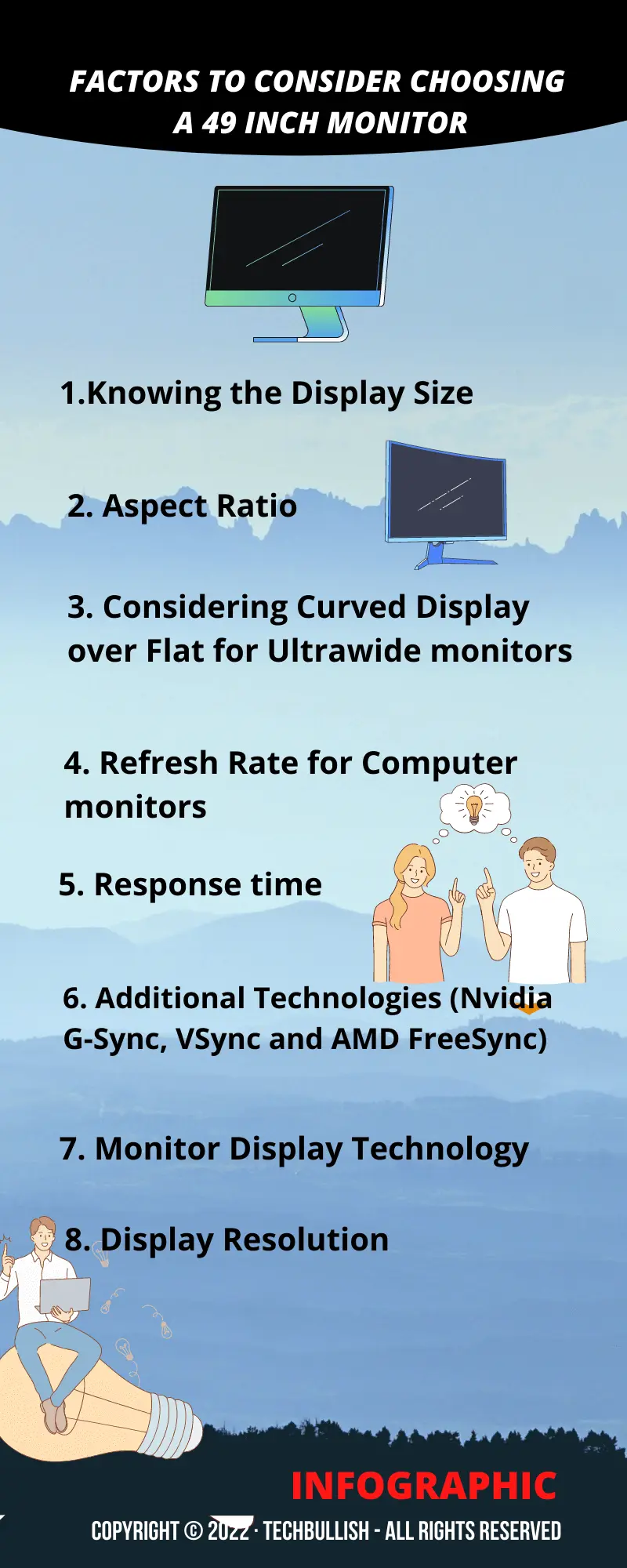 Factors to Choose 49 inch monitor