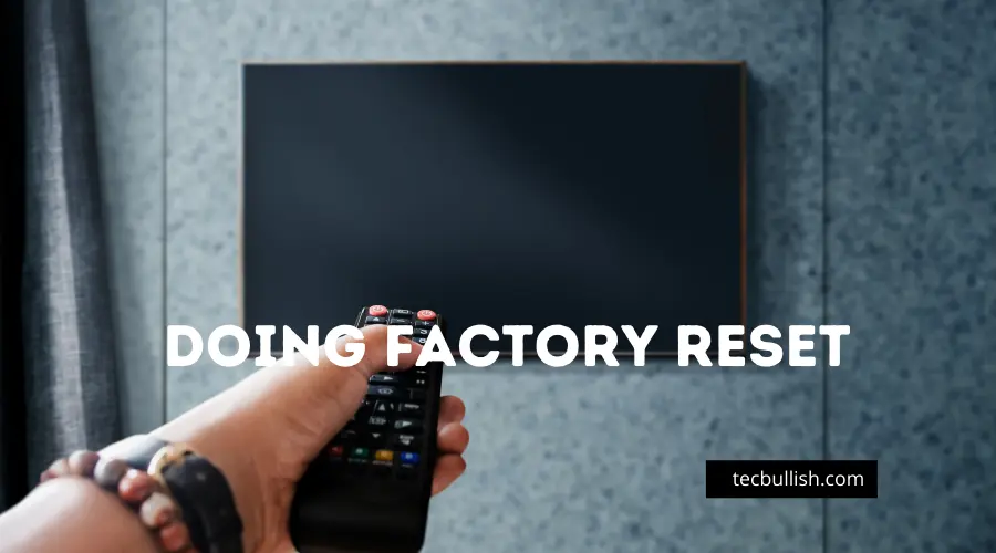 Factory Reset Your Sony TV