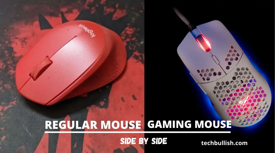 Gaming Mouse vs Normal Mouse Side by Side