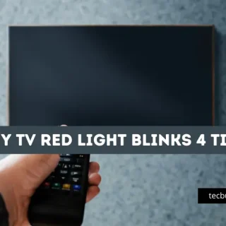 Sony TV Red light blinks 4 times