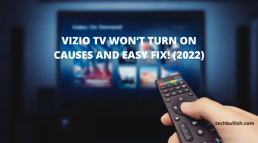 Vizio TV won't turn on
