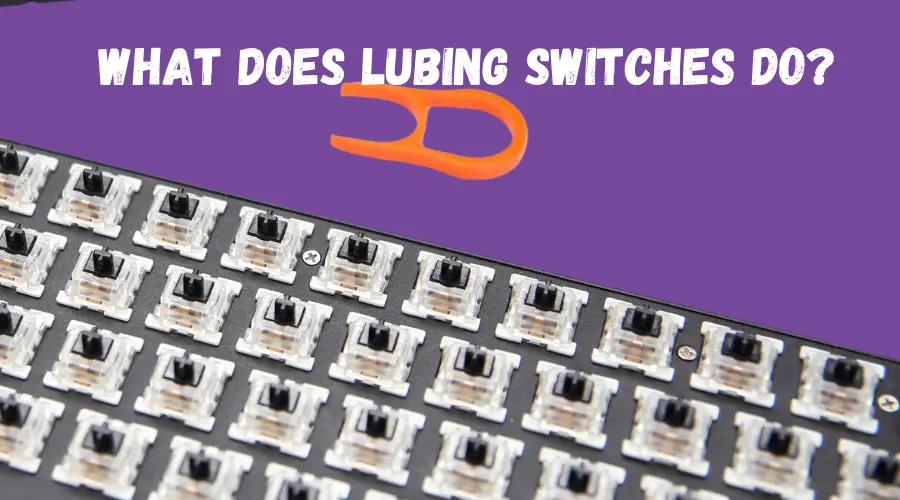 What does lubing switches do