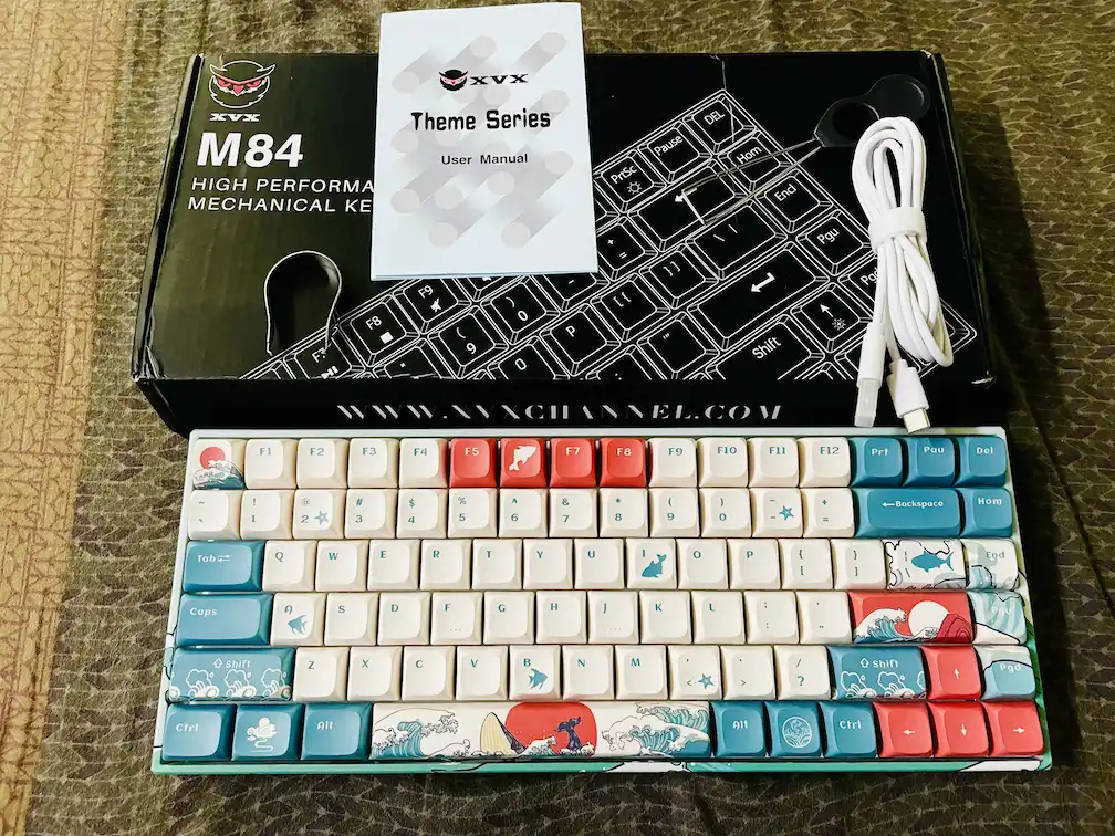 XVX M84 Mechanical Keyboard components