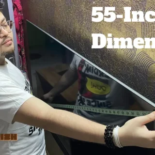 55 inch TV dimensions