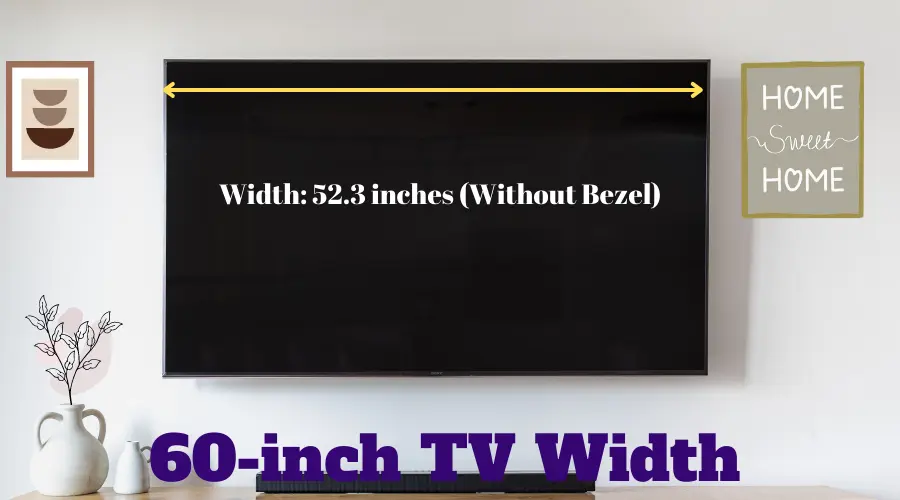 60inch TV Dimensions Width, Height Guide)