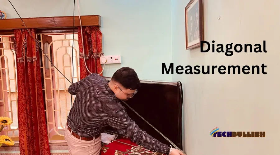 Image of Measuring a TV diagonally using a Measuring Tape