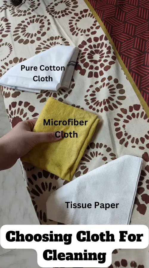 Choosing the Cleaning Cloth Material to clean Philips TV