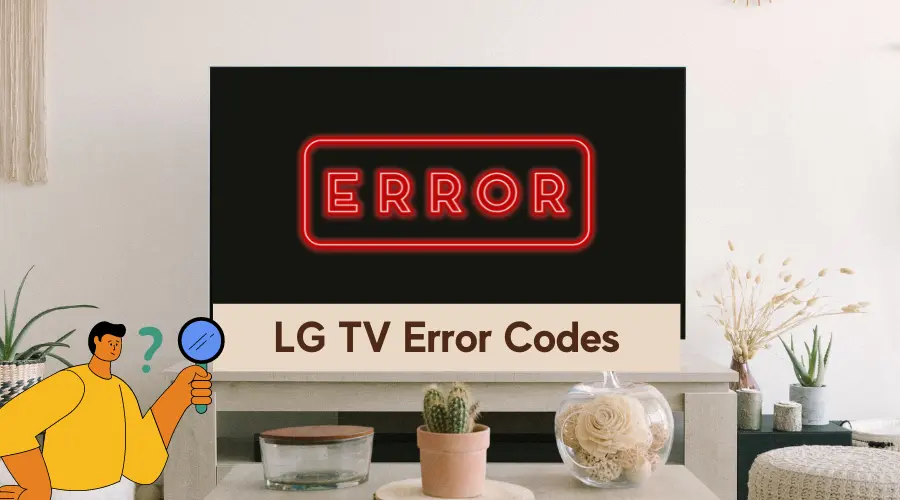 LG TV error codes